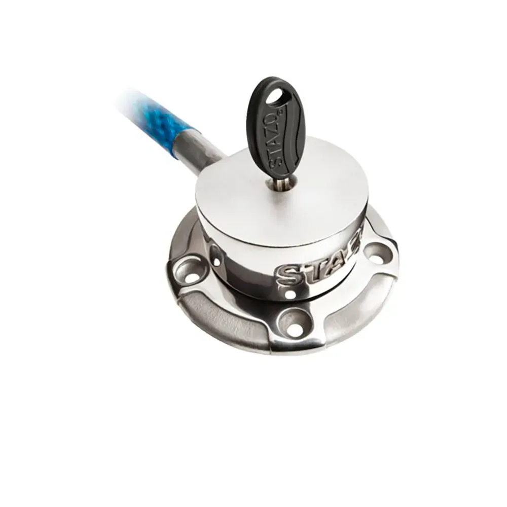 Deck Cable Lock 2.5 M Silver One Size unisex - Talamex - FashionsVida