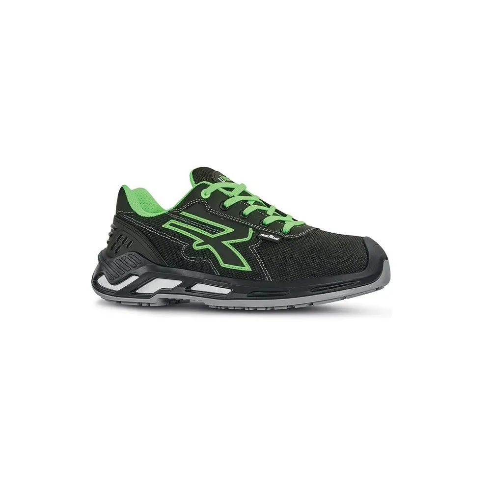 Chaussures De Sécurité Milo Black / Green EU 46 - U-Power - FashionsVida