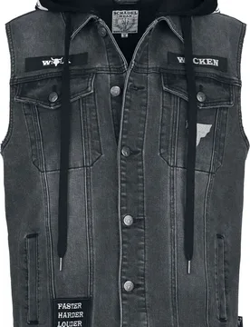 Weste - Wacken - M bis 5XL - für Männer - Größe XL - grau - Lizenziertes Merchandise! - Männer - male - Wacken Open Air - FashionsVida