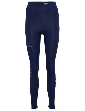 Leggings Taille Haute Staltic Poly Marine / Paisley Purple XS - Hummel - FashionsVida