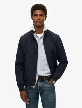Double Collar Harrington Jacket Navy male - Superdry & Co - FashionsVida