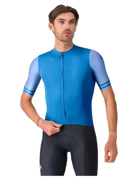 Maglia A Maniche Corte Prologo Lite 2 Blue Italian - Castelli - FashionsVida