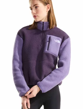 W yumiori 1/4 zip forro polar mujer Morado - The North Face - FashionsVida