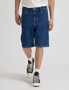 Pantalones cortos vaqueros de hombre de corte relajado en azul - Lee - FashionsVida
