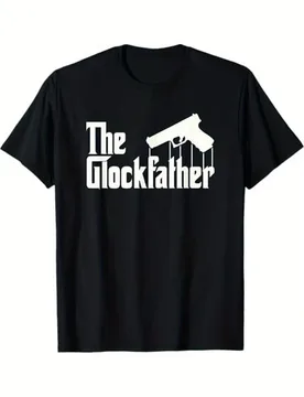 The Glockfather Funny Gun Lover pattern design -100% cotton summer casual short sleeve O-neck men's printed T-shirt - Aliexpress - FashionsVida