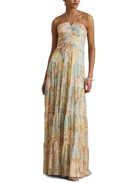 Vestido de noche crema 44 - Ralph Lauren - FashionsVida