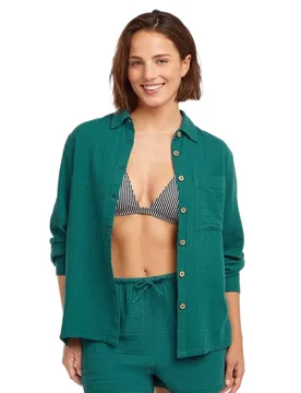 Chemise à Manches Longues Brenda Structured Botanical Heat XS - O´neill - FashionsVida
