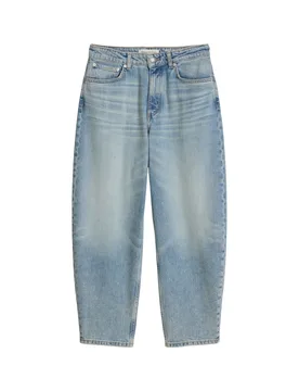 Jeans Model Lara barrel cropped female - 32 / /32 - FashionsVida