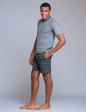Pijama de hombre manga corta rayas - SOY - FashionsVida