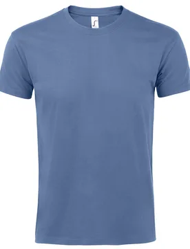 Mens Imperial Heavyweight Short Sleeve T-Shirt (Blue) Cotton - Size 2xl - SOLS - FashionsVida