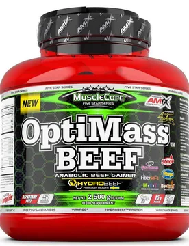 Proteina Optimass Beef Cioccolato Doppio E Toffee 2.5kg - Amix - FashionsVida