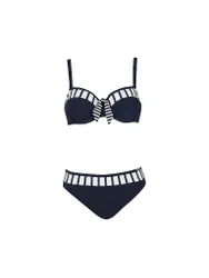 Damen Bikini dunkelblau 44C W