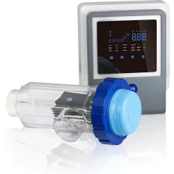 Clorador salino con regulador de pH con conectividad SWC All in one 12g-h piscinas de hasta 60m3