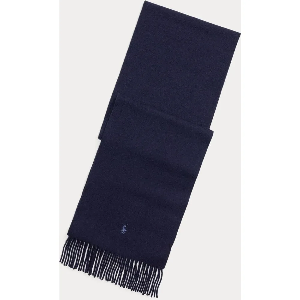 Bufanda de hombre de cashmere con el caballo bordado - Polo Ralph Lauren - FashionsVida