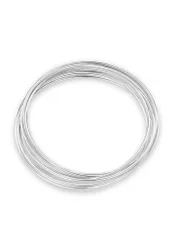Fine Multi Interlocking Bangles - Silver