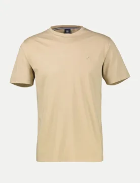 Lerros Basic T-Shirt Beige XL - Lerros - FashionsVida