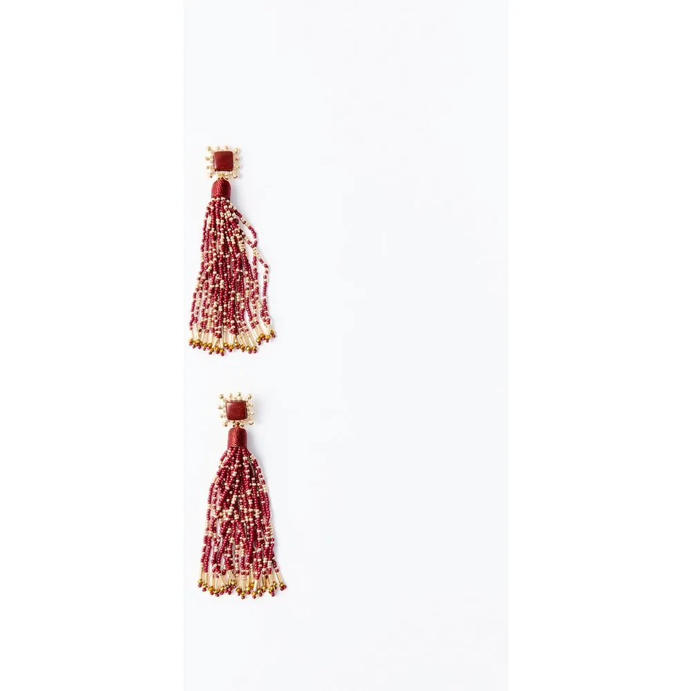 Sfera - Pendientes borla piedra - Sfera - FashionsVida