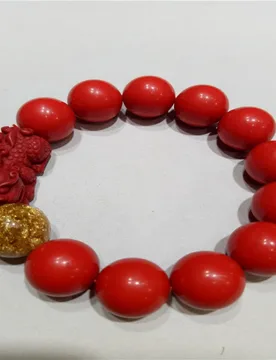 Cinnabar Pixiu Buddhist Bead , Zodiac Year Ornament, Couple's Bracelet - Aliexpress - FashionsVida