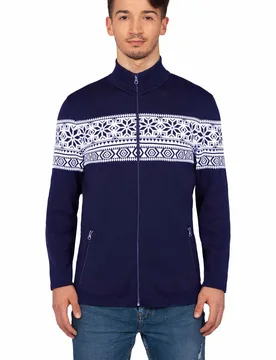 Man full zip forro polar hombre Azul (M) - Ch3 - FashionsVida