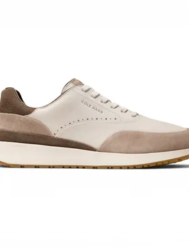 Mens Grandpro Luxe Mile Trainer Brown Leather Sneakers - C44518 - Size Eu 43 - Cole haan - FashionsVida