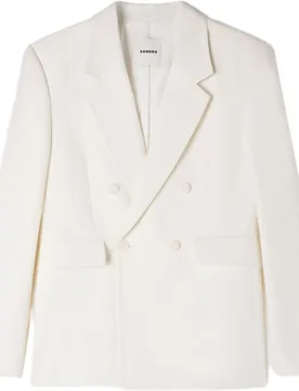 Americana de hombre cruzada en lino - sandro - FashionsVida