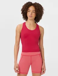 Athlete Seamless Crop Vest Top Fuchsia female