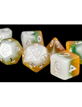 Fanroll - Resin Polyhedral Dice Set: Kiwi (16mm) - FanRoll Dice - FashionsVida