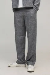 Herren Entspannte Hose mit festem Bund Grey Größe 28