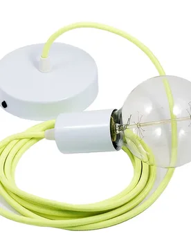 Cables Suspension Luminaire Rf10 50 Cm Neon Orange / White One Size - Creative - FashionsVida
