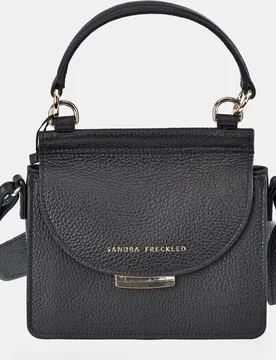 Bandolera mini en piel con detalle de la marca - Sandra Freckled - FashionsVida