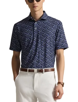 Polo Lightweight Airflow Print, navy/blau l - Ralph Lauren - FashionsVida