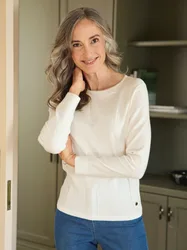 Pullover 3D Optik - Offwhite - female - Size: 42