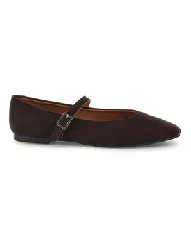 Ballerina Mary Jane Marrone con Cinturino IDEB706 36 - THE FIRST - FashionsVida