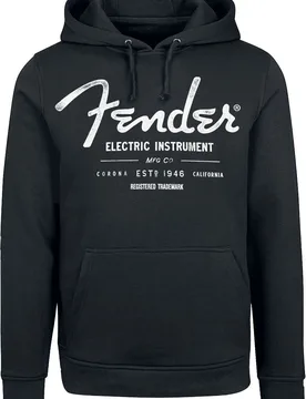 Kapuzenpullover - Electric Instrument - S - für Männer - Größe S - schwarz - Lizenziertes Merchandise! - Männer - male - Fender - FashionsVida