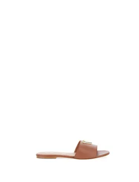 Ciabatte in pelle CUOIO 37.5 - VIA ROMA 15 - FashionsVida