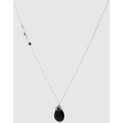 Collar áfrica moda acabado en rodio con ónix