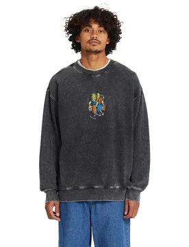 Sweat-shirt Bob Mollema Light Acid Black 2XL - Volcom - FashionsVida