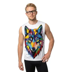 Be A Wolf Sleeveless T-shirt Multicolour L Men