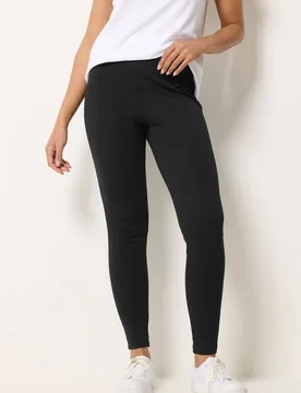 Women's Ponte High Waisted Leggings Pants in Black Size: 16 - Black - Size: 16 - M&Co - FashionsVida