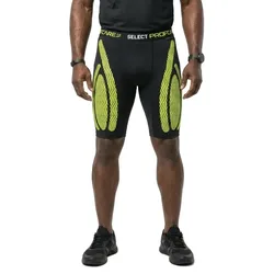 Leggings Courts 6407 Black / Fluorrescent Green L