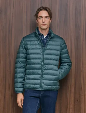 Cazadora de hombre de poliéster reciclado y pluma natural - Emidio Tucci - FashionsVida