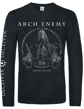 Langarmshirt - Deceiver - S bis XXL - für Männer - Größe XXL - schwarz - Lizenziertes Merchandise! - Männer - male - Arch Enemy - FashionsVida