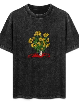 SUNFLOWERS T-Shirt Big and Tall Loose Fit T-Shirt - Aliexpress - FashionsVida