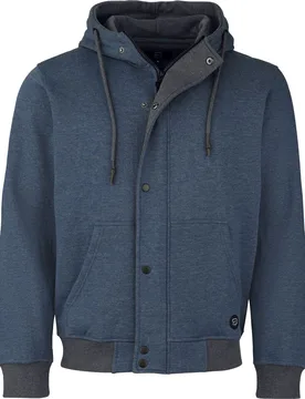 Kapuzenjacke für Männer blau "Double Closure Sweatjacket" von - Männer - male - RED by EMP - FashionsVida