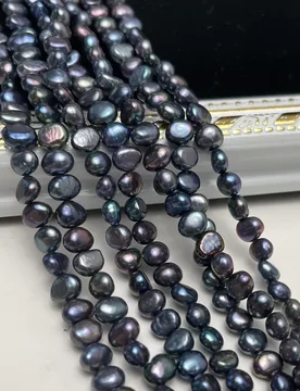 Mm Natural Freshwater Double-sided Luster Blue-purple Pearl Beads Irregular Shape for DIY Jewelry Making Necklace Bracelet - Aliexpress - FashionsVida