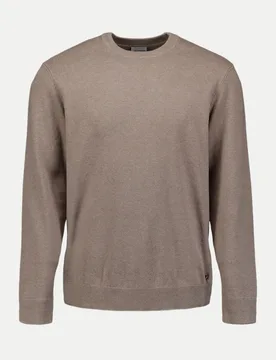 Strickpullover Meliert Beige XL - No Excess - FashionsVida