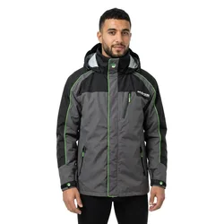 Waterproof Jacket Grey / Green / Black S Men