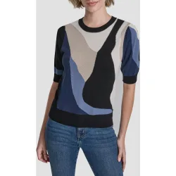 Jersey de punto con estampado abstracto