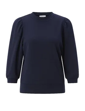 Langarmshirt dunkelblau XL Damen - RICHROYAL - FashionsVida