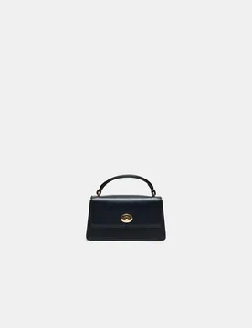 Starre Umhängetasche mit Metallverschluss Schwarz OS - Stradivarius - FashionsVida